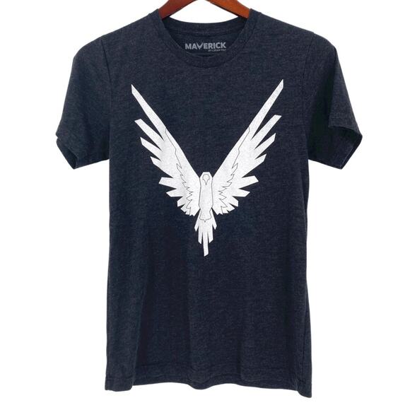 Maverick by Logan Paul bird charcoal grey tee size small - Picture 1 of 4
